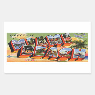 Vintage Miami Beach Sticker