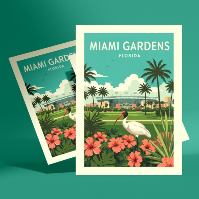 Vintage Miami Gardens Florida Postcard (Creator Uploaded)
