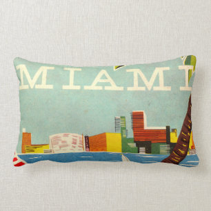 Vintage Miami Lumbar Pillow
