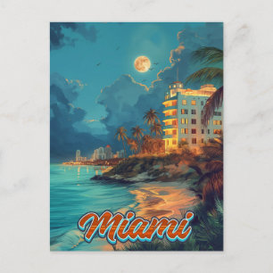 Vintage Miami Postcard