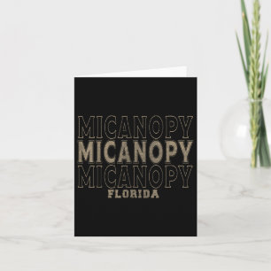 Vintage Micanopy Florida  Card