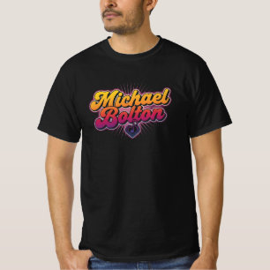 Vintage Michael Bolton Fan T-Shirt 80s Music Leg
