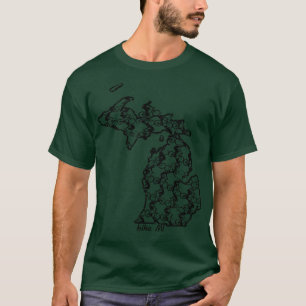 Vintage Michigan State Biking Bike MI Bike Riding T-Shirt