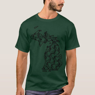 Vintage Michigan State Biking Bike MI Bike Riding T-Shirt