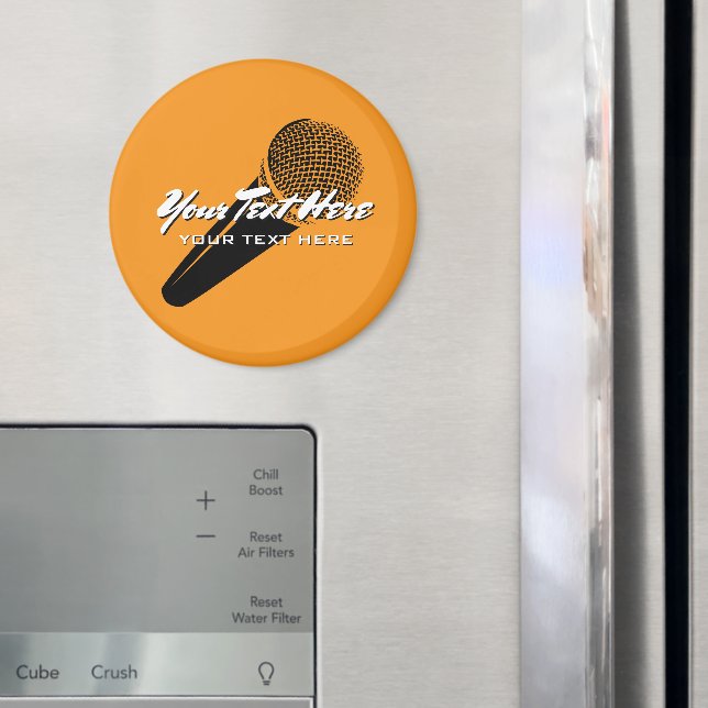 Vintage microphone audio mic design custom magnet (In Situ (Fridge))