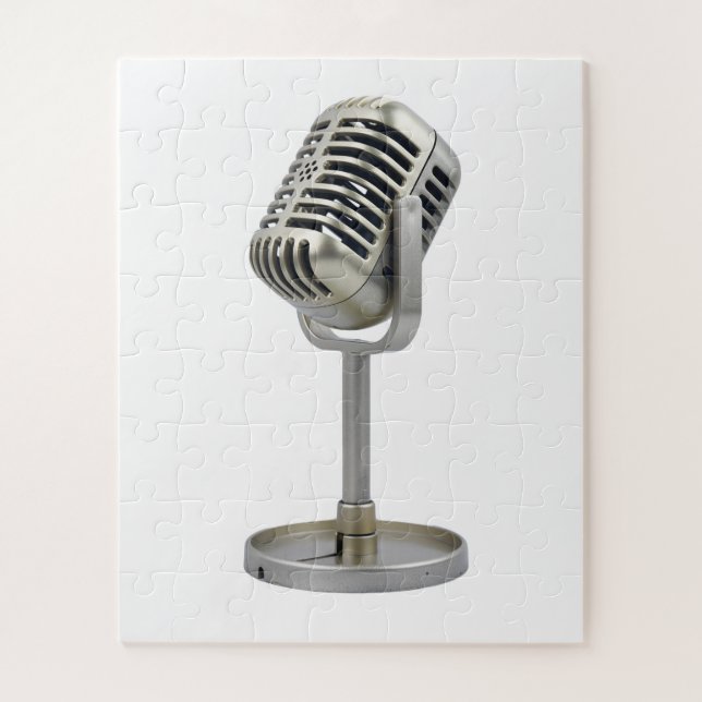Vintage Microphone Jigsaw Puzzle (Vertical)