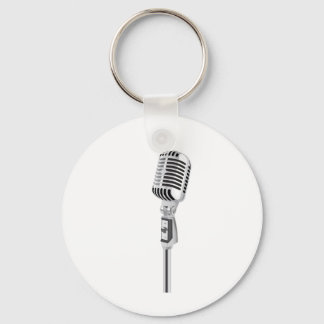 Vintage microphone key ring