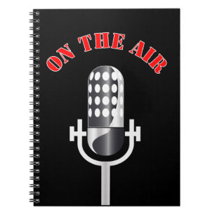 Vintage microphone notebook
