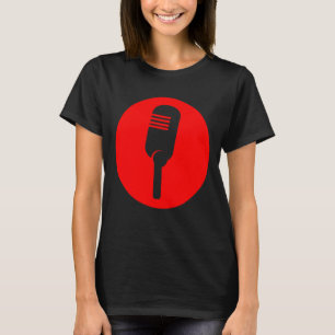 Vintage Microphone Stand Up Vocalist Singer Podcas T-Shirt