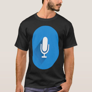 Vintage Microphone Stand Up Vocalist Singer Podcas T-Shirt