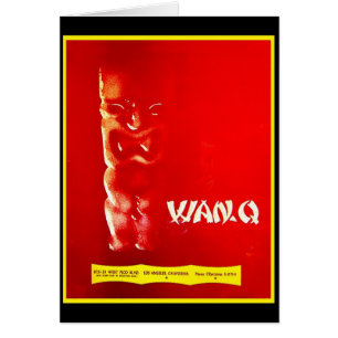 Vintage Mid-century Tiki Menu