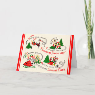 Vintage Midcentury Christmas Card