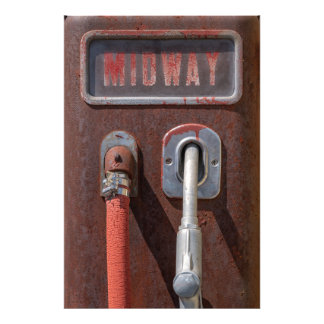 Vintage Midway Gas Pump Photo Print