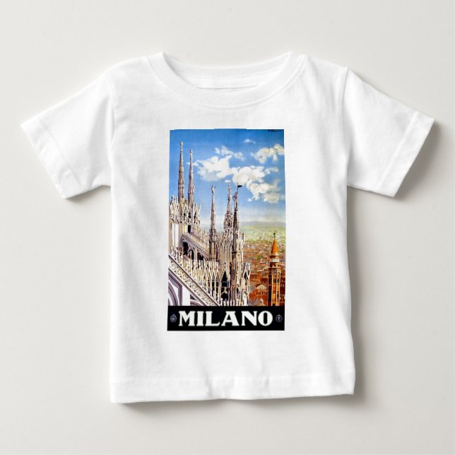 Vintage Milano Travel Baby T-Shirt (Front)