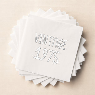 Vintage Milestone Birthday Keepsake Foil Napkins