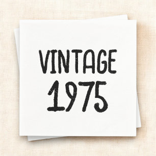Vintage Milestone Birthday Keepsake Napkin