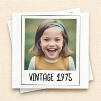 Vintage Milestone Birthday Photo Keepsake