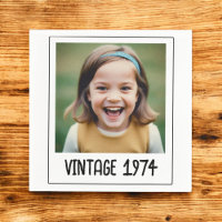 Vintage Milestone Birthday Photo Keepsake