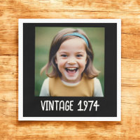 Vintage Milestone Birthday Photo Keepsake