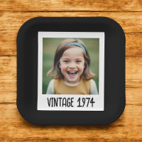 Vintage Milestone Birthday Photo Keepsake