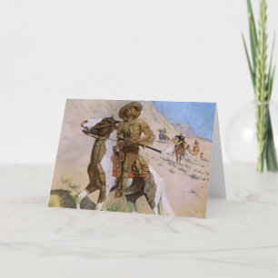 Vintage Military Cowboys, The Scout by Remington Card