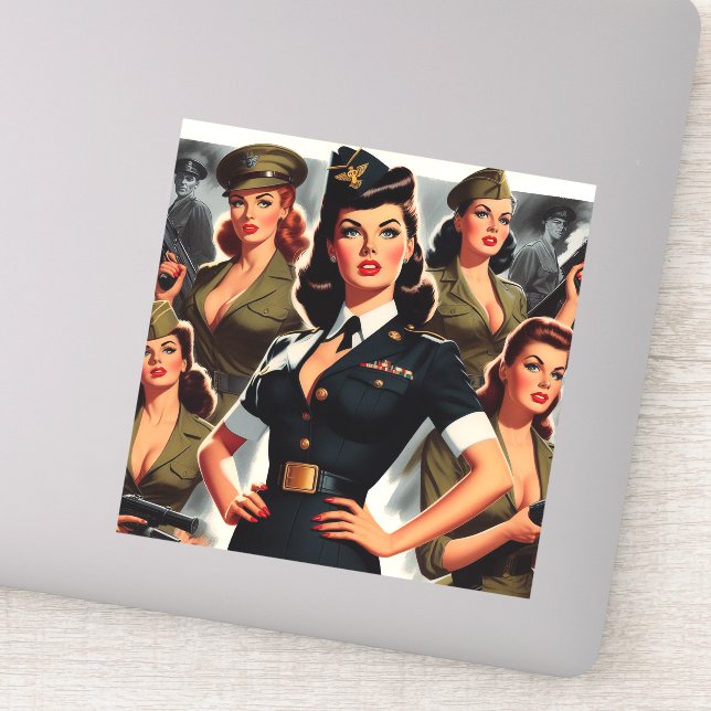Vintage Military Pin-up (Detail)