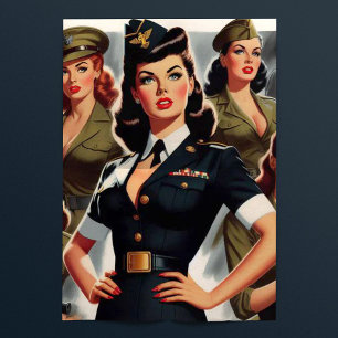 Vintage Military Pin-up Tissue Paper
