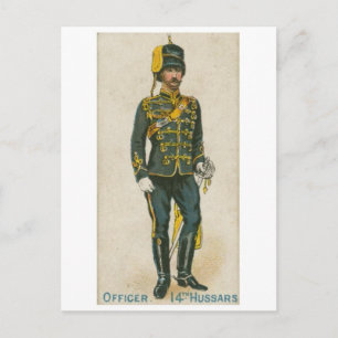 Vintage Military Uniform Postcard