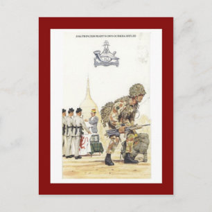 Vintage Military Uniforms, 10th Gurkha Rifles Postcard