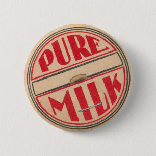 Vintage Milk Bottle Cap Button