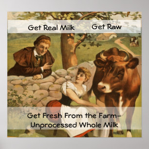 Vintage Milk Poster