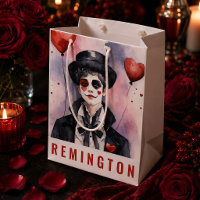 Vintage Mime Gift Bag Custom Name
