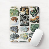 Vintage Minerals Rocks Geology Mouse Pad (With Mouse)