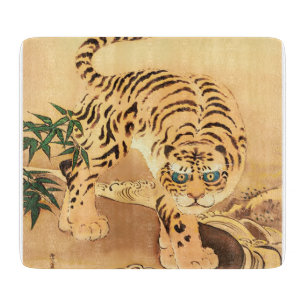 Vintage Minhwa Tiger by a Stream Cutting Board