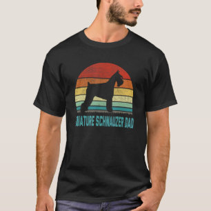 Vintage Miniature Schnauzer Dad Dog T-Shirt