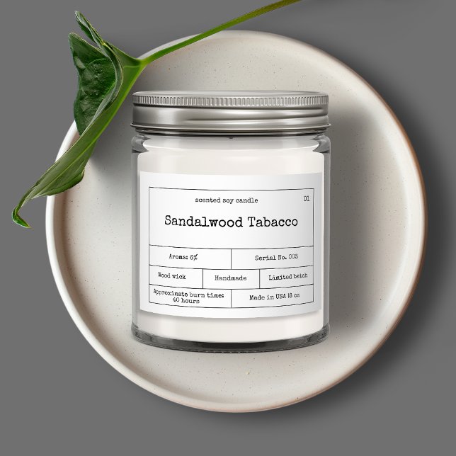 Vintage Minimalist Candle Label (Creator Uploaded)