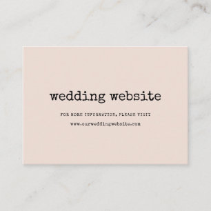 Vintage minimalist typewriter wedding website card