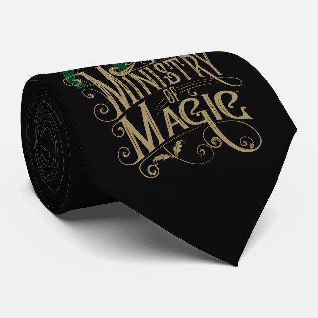 Vintage MINISTRY OF MAGIC™ Graphic Tie (Rolled)