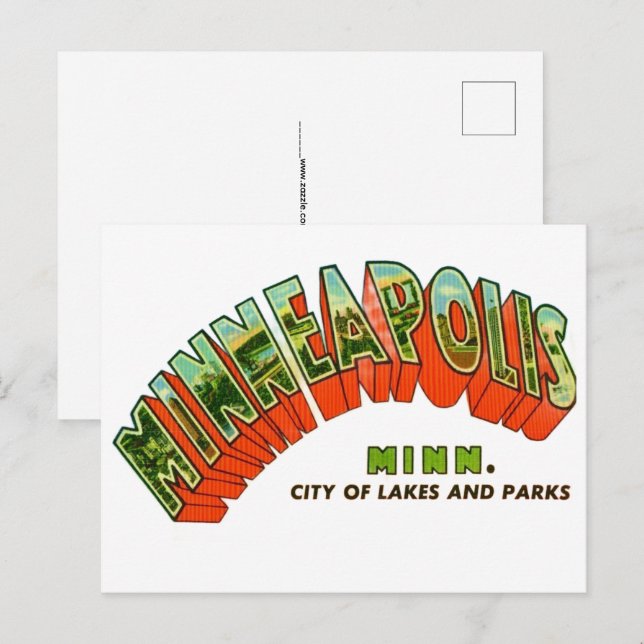 Vintage  Minneapolis Postcard (Front/Back)