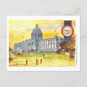 Vintage Minnesota Capitol with Seal Postcard
