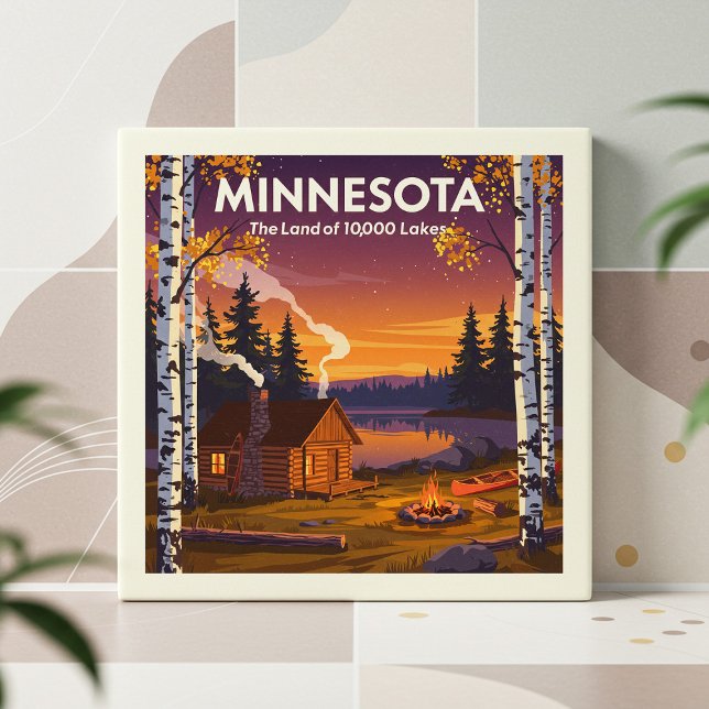 Vintage Minnesota Ceramic Tile (Creator Uploaded)