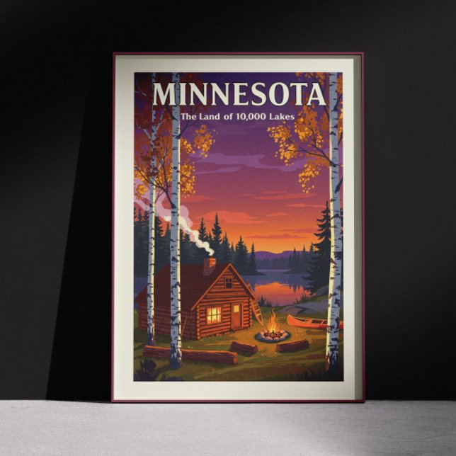  Vintage Minnesota Poster (Creator Uploaded)