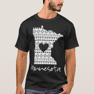 Vintage Minnesota State Home  I Love Minnesota  T-Shirt