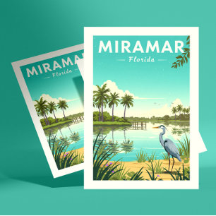 Vintage Miramar Florida Postcard