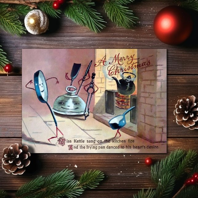 Vintage Miss Kettle Christmas Card (Creator Uploaded)