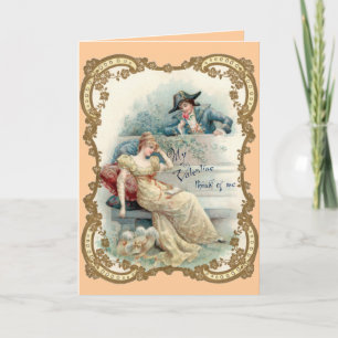 Vintage Missing You Valentine Card