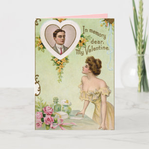 Vintage Missing You Valentine Card