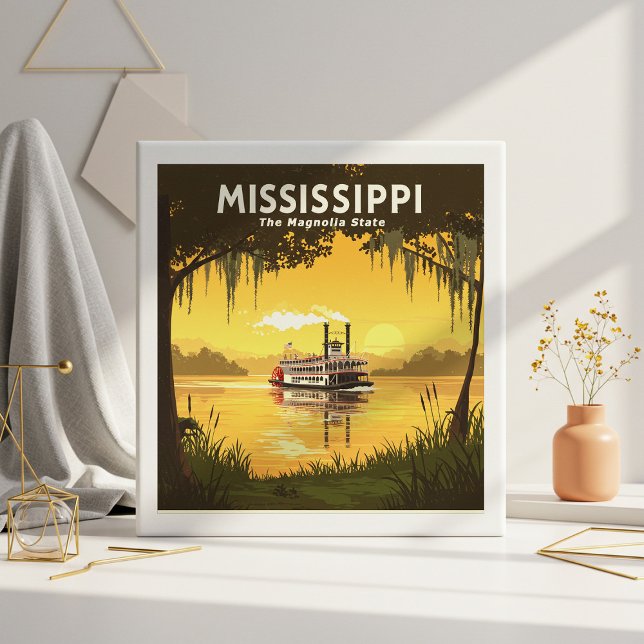  Vintage Mississippi Ceramic Tile (Creator Uploaded)