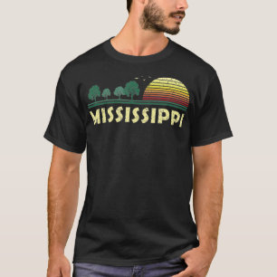 Vintage Mississippi Sunset Woods Outdoors Souvenir T-Shirt