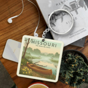 Vintage Missouri Key Ring